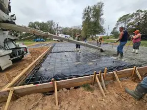 Concrete slab foundation in Texas by Heart of Texas Construction