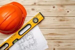 Infographic showing a typical barndominium construction timeline in Central Texas.
